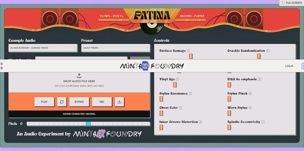 Record Label Simulator Patina – Free Vinyl Simulator: Bring Authentic Record Warmth to Your ...